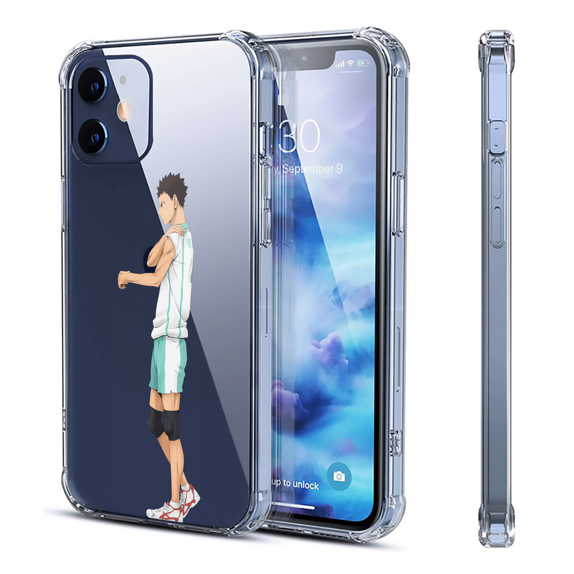 （画像用） ハイキュー!! Haikyu!! 【iPhone 12シリーズ対応】透明スマホケース（クリアソフトケース）